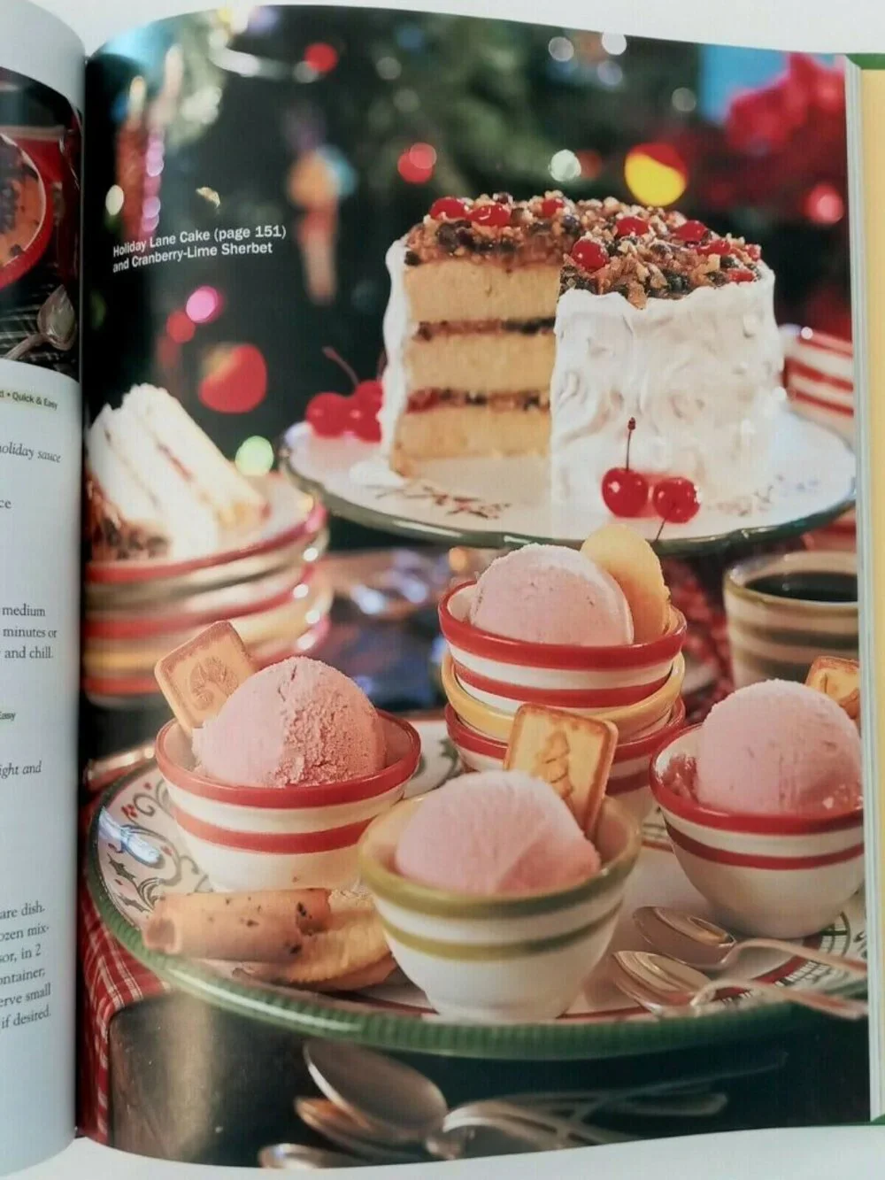 Vintage Christmas With Southern Living 2003 Cookbook Decor Hard Cover 192 Pgs